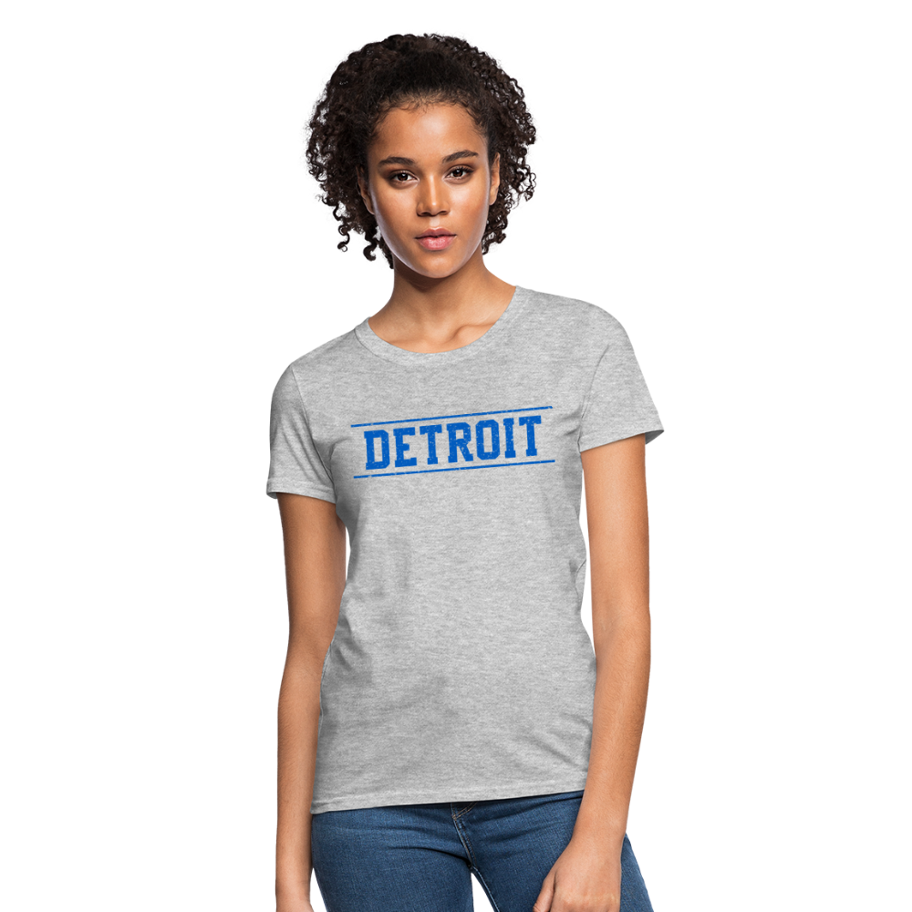 Detroit Women's T-Shirt - heather gray