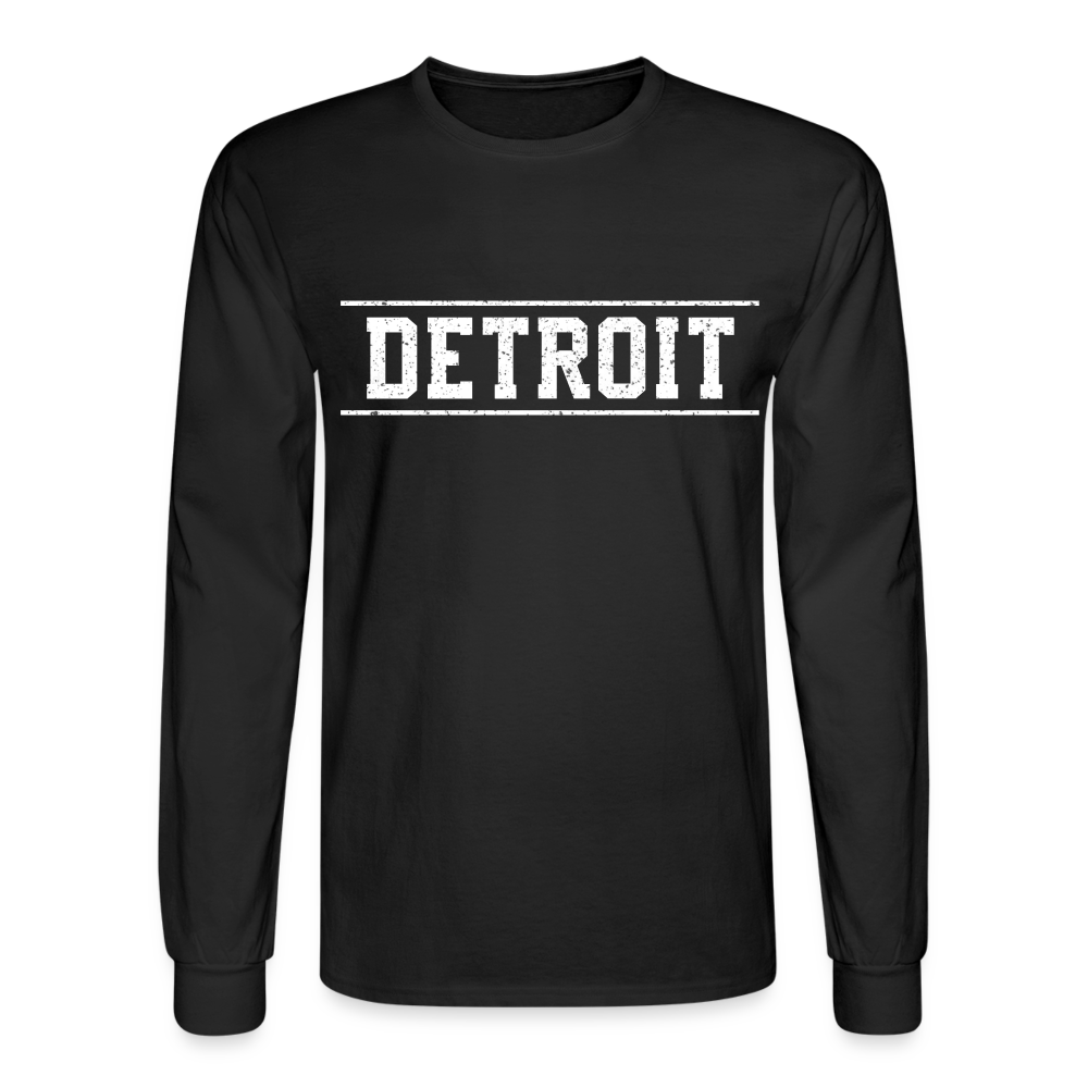 Detroit Men's Long Sleeve T-Shirt - black