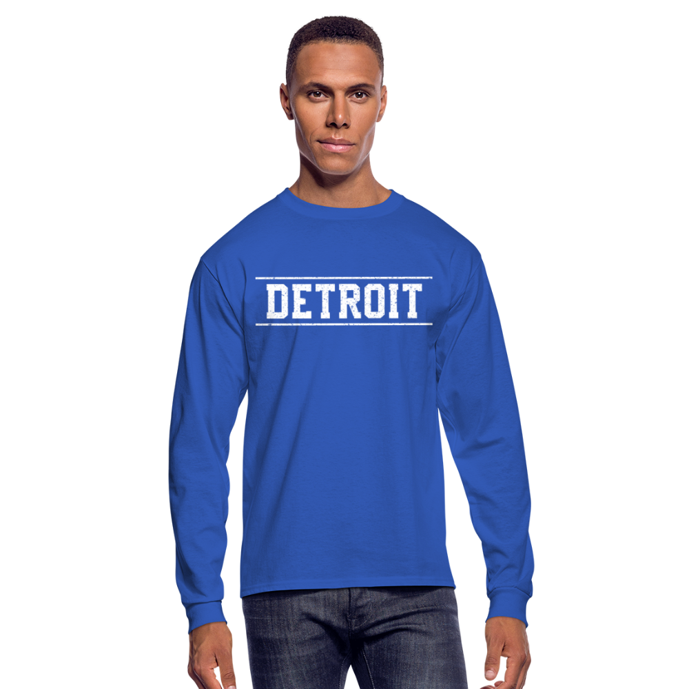 Detroit Men's Long Sleeve T-Shirt - royal blue