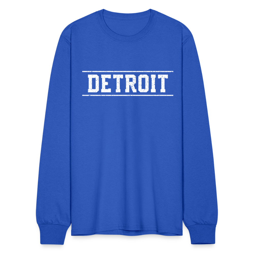 Detroit Men's Long Sleeve T-Shirt - royal blue