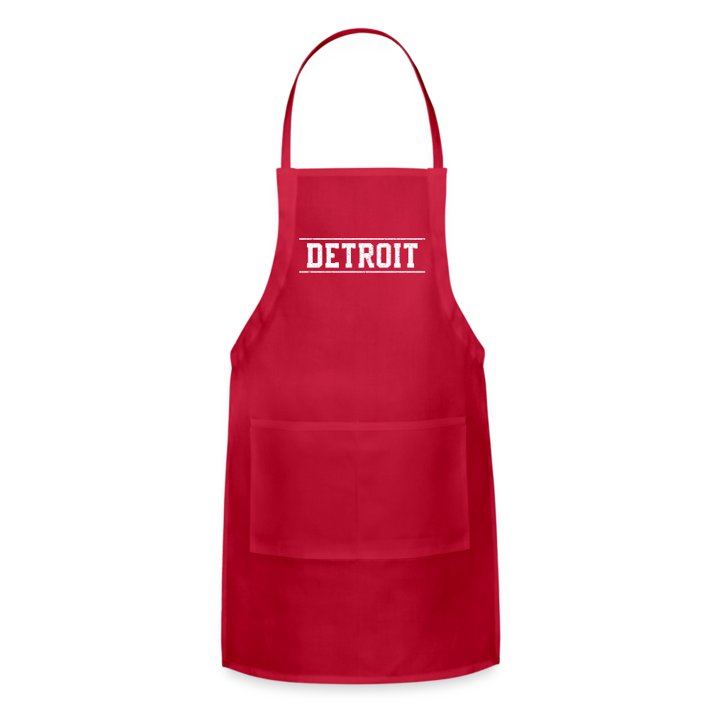 Detroit Adjustable Apron - red