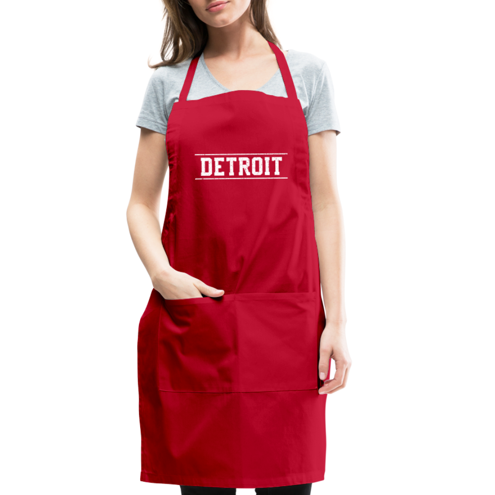 Detroit Adjustable Apron - red