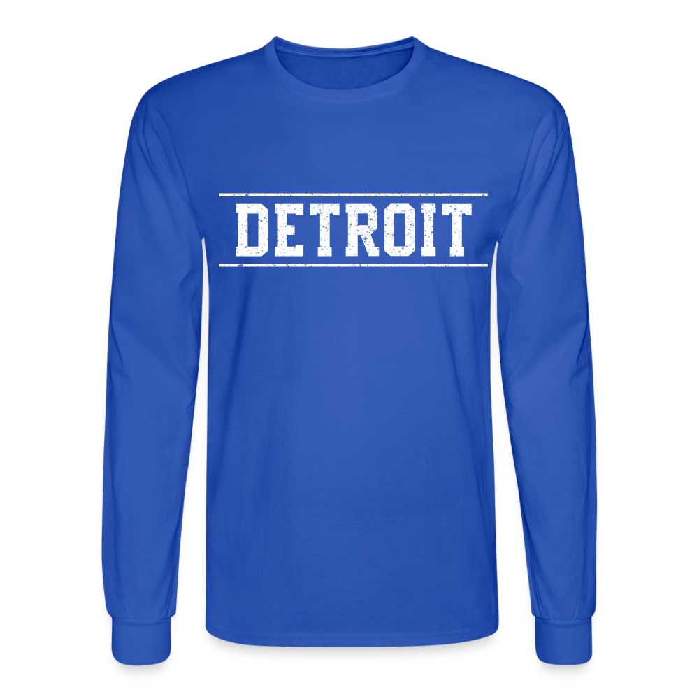 Detroit Men's Long Sleeve T-Shirt - royal blue