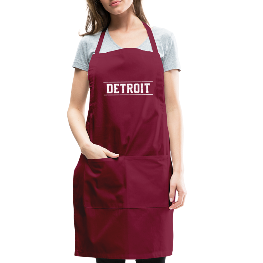 Detroit Adjustable Apron - burgundy