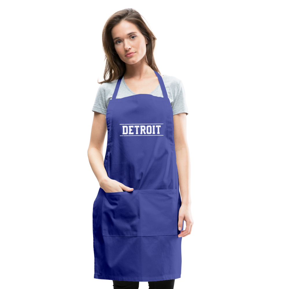 Detroit Adjustable Apron - royal blue