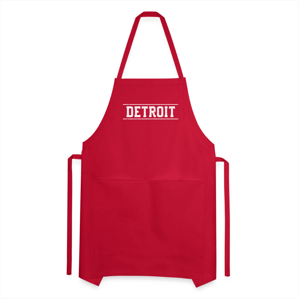 Detroit Adjustable Apron - red