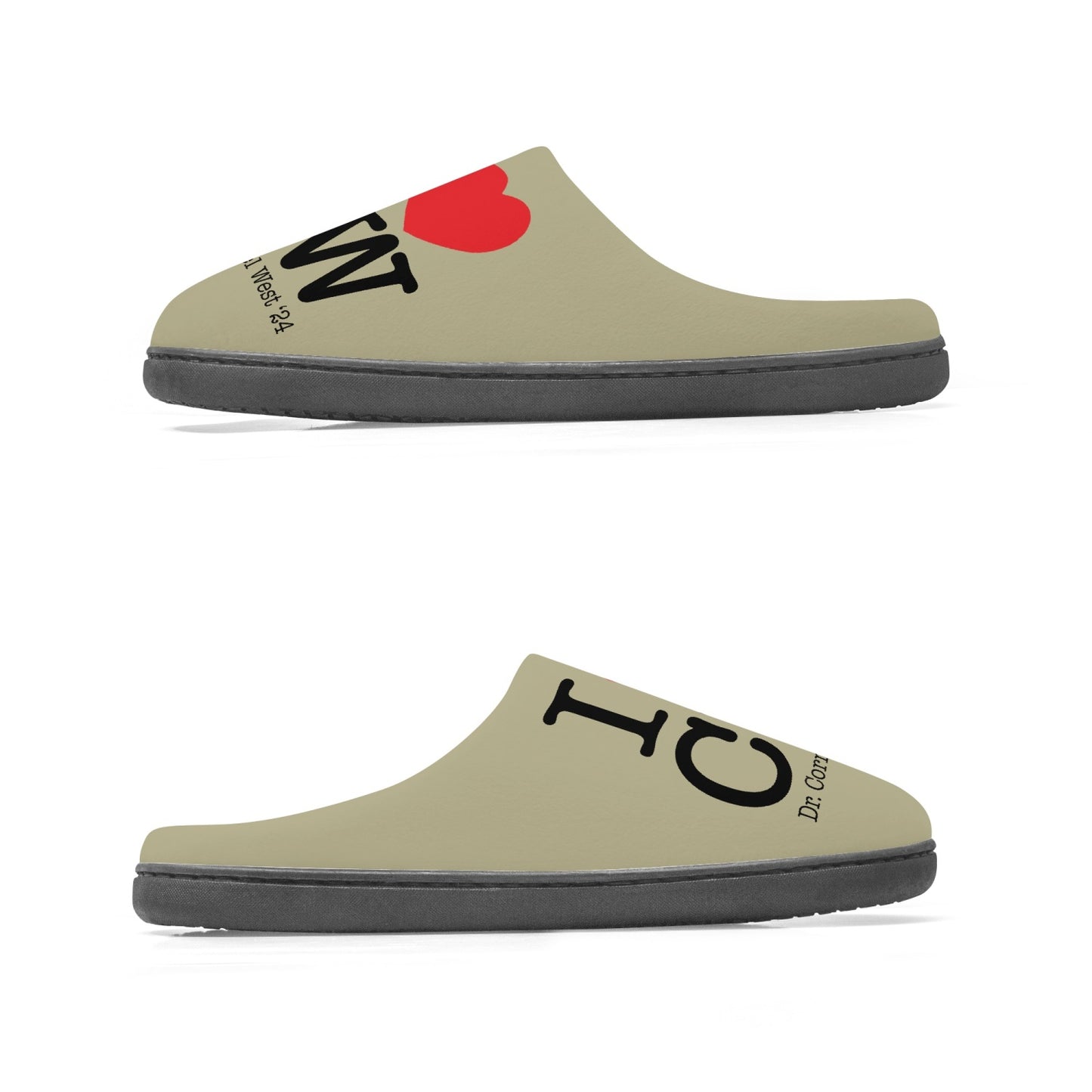 I Love CW Cotton Slippers