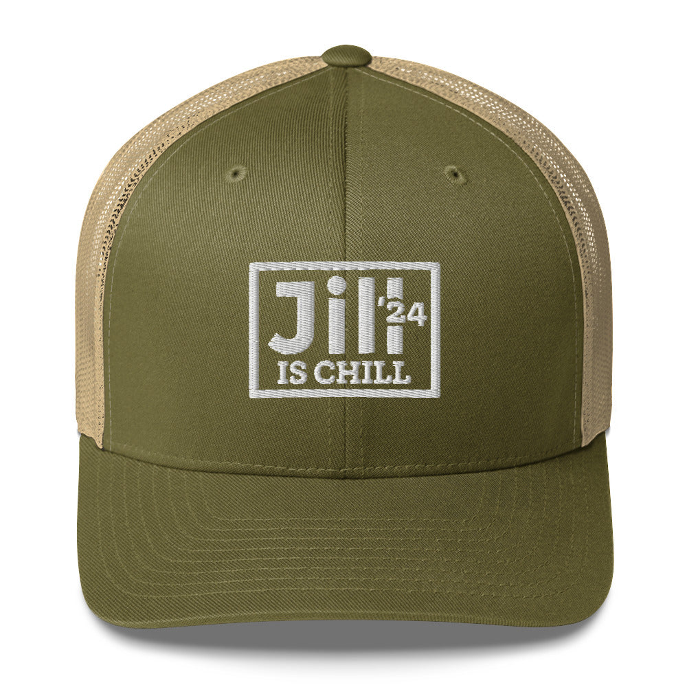 Jill is Chill Embroidered Trucker Cap