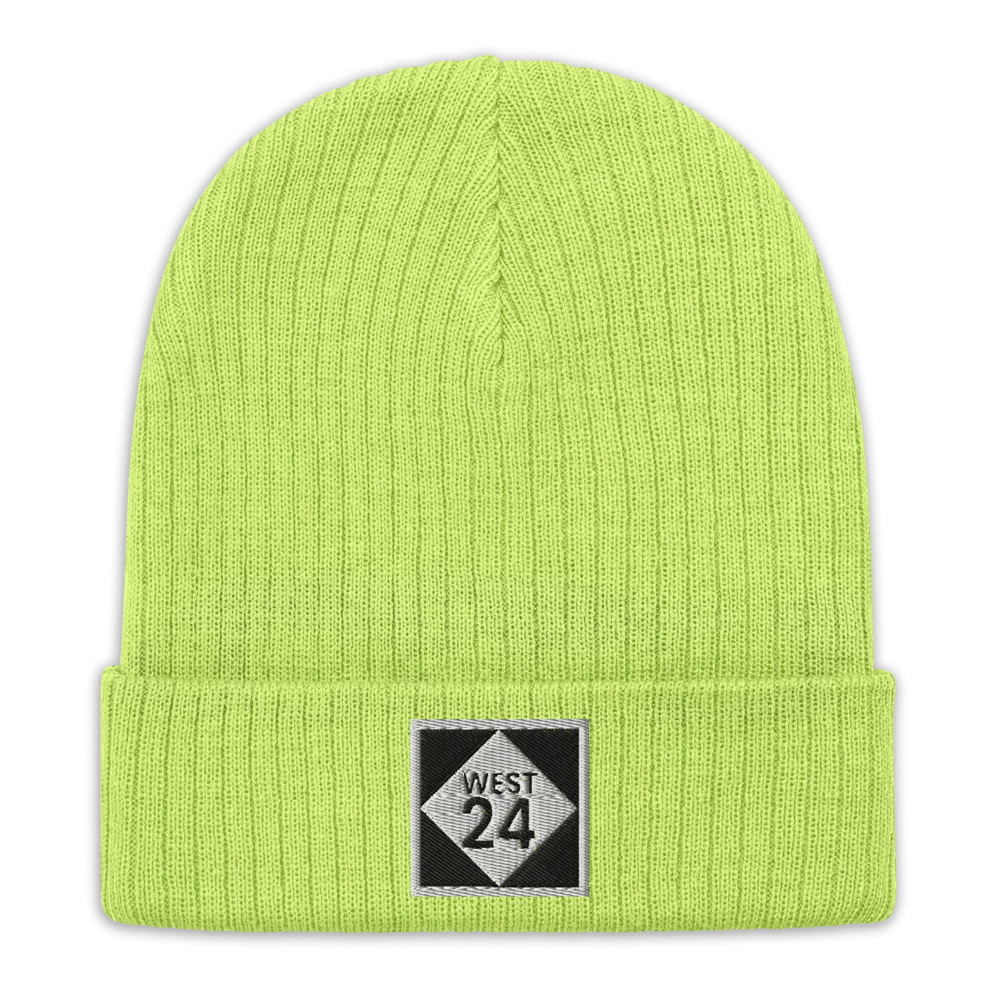 Ribbed Eco Knit Embroidered Revolution Highway Beanie