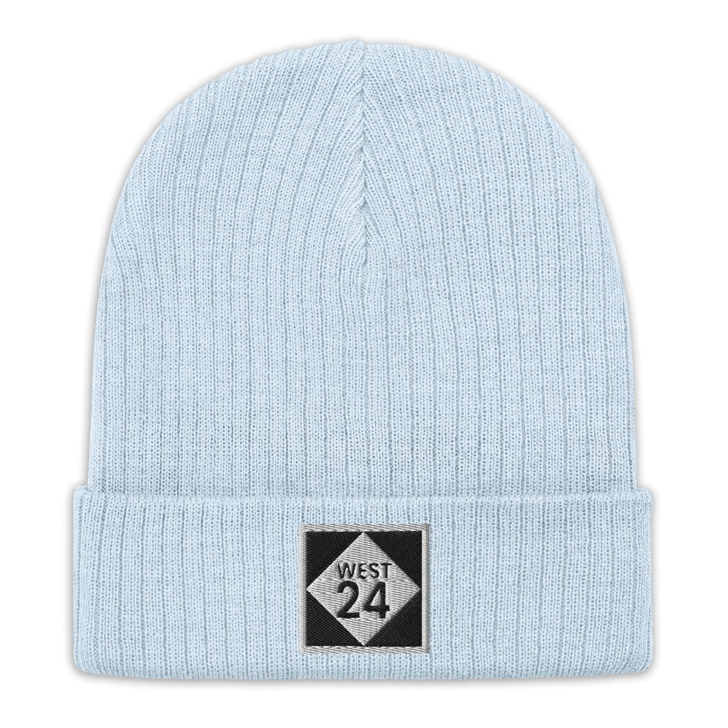 Ribbed Eco Knit Embroidered Revolution Highway Beanie