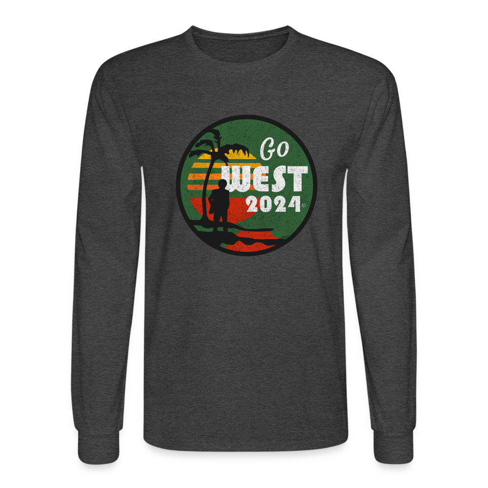 Men's Go West Long Sleeve T-Shirt - heather black