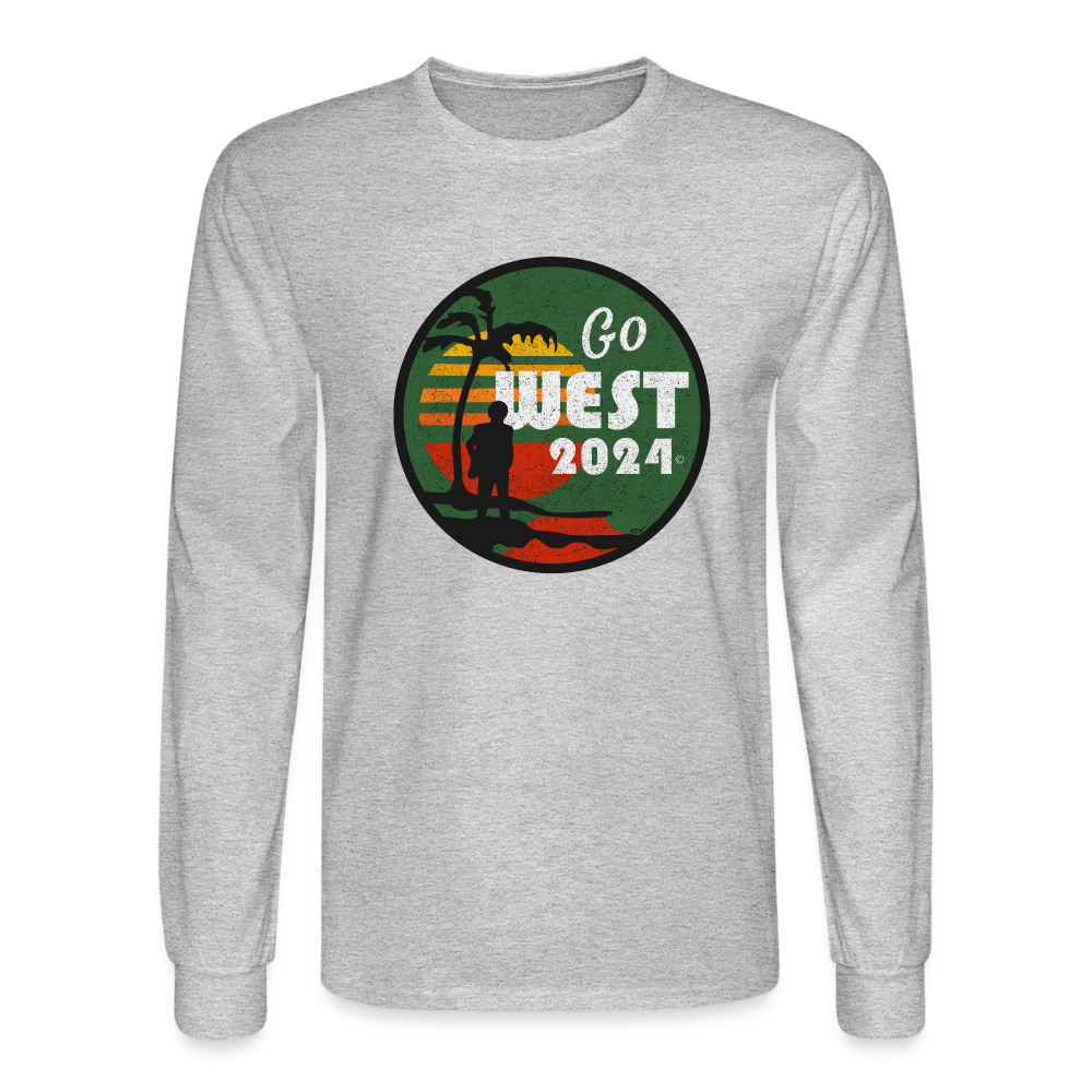 Men's Go West Long Sleeve T-Shirt - heather gray