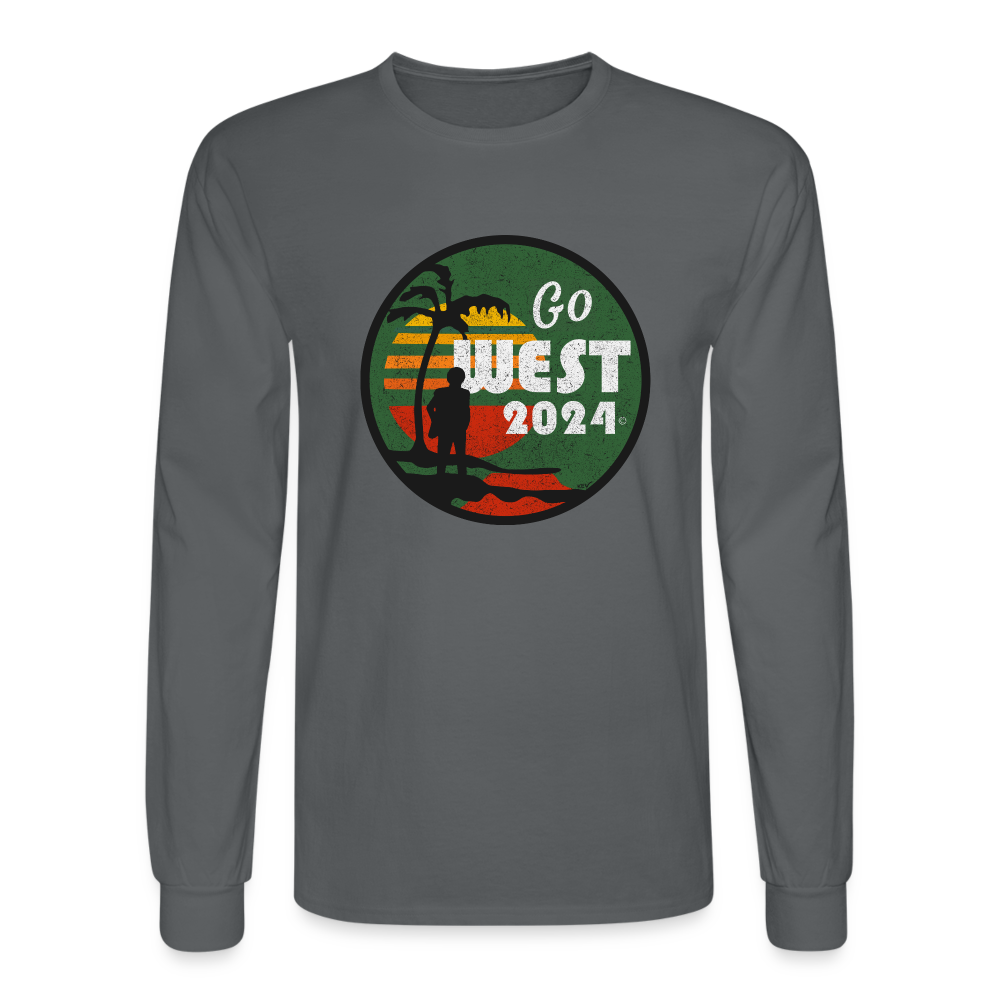 Men's Go West Long Sleeve T-Shirt - charcoal