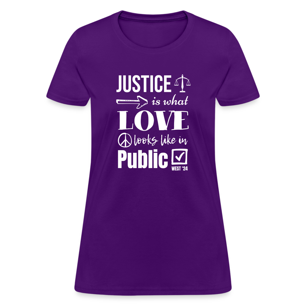 Women's Justice T-Shirt - purple