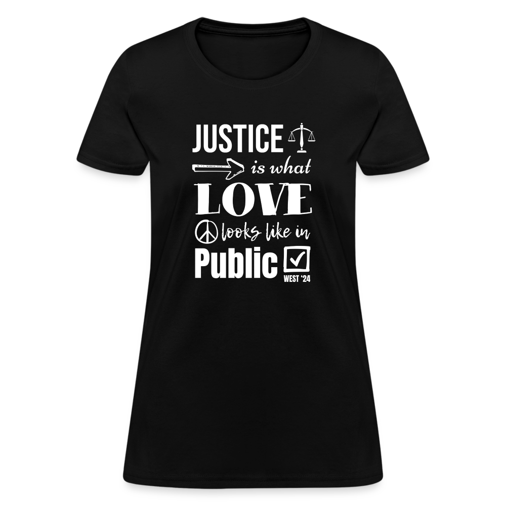 Women's Justice T-Shirt - black