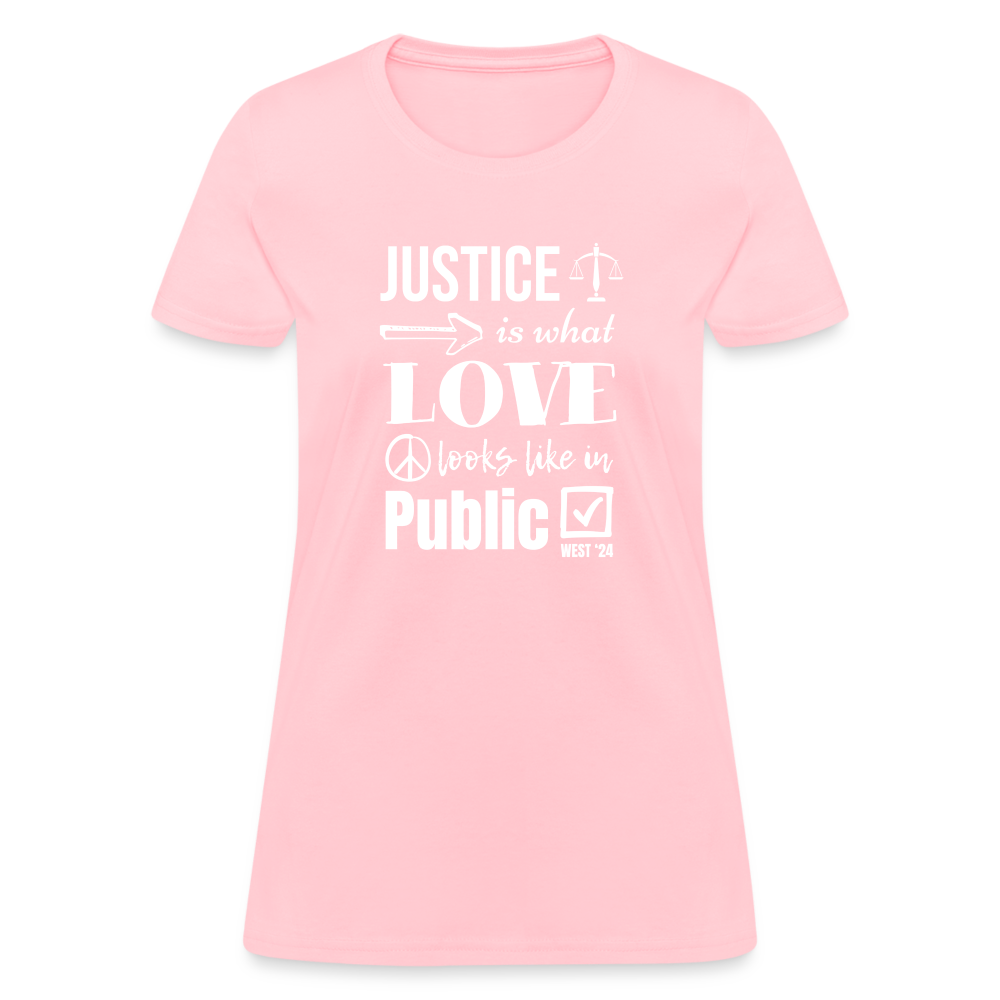 Women's Justice T-Shirt - pink