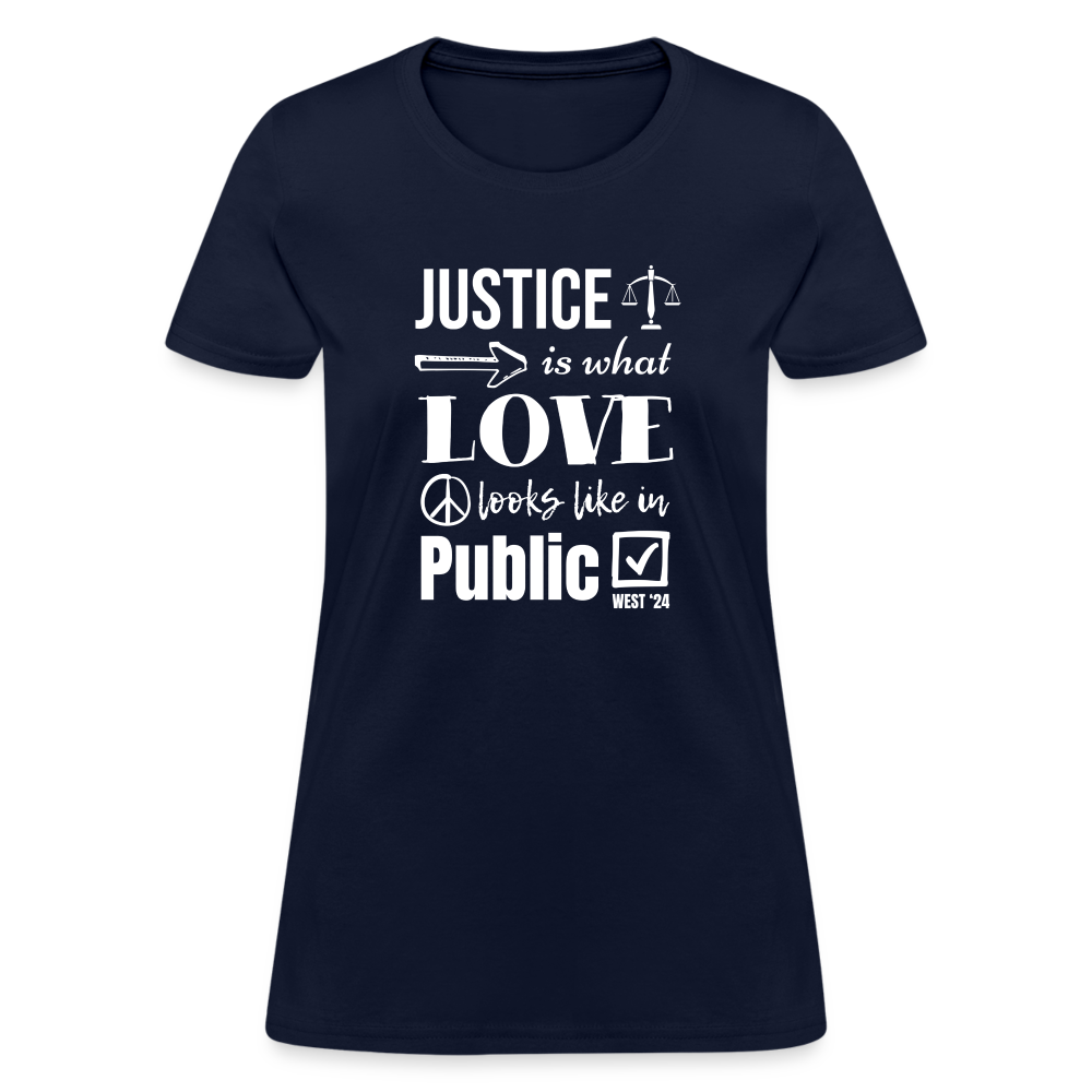 Women's Justice T-Shirt - navy