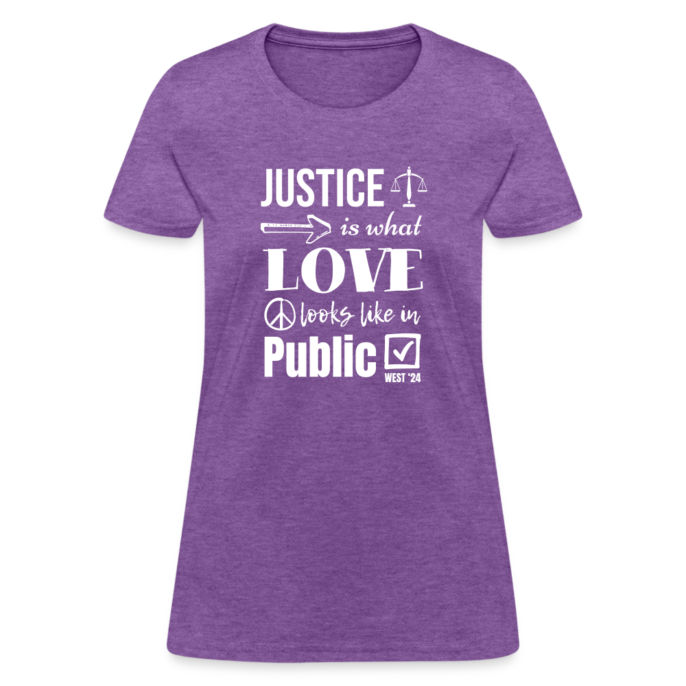 Women's Justice T-Shirt - purple heather