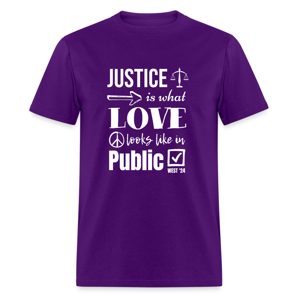 Unisex Classic Justice T-Shirt - purple