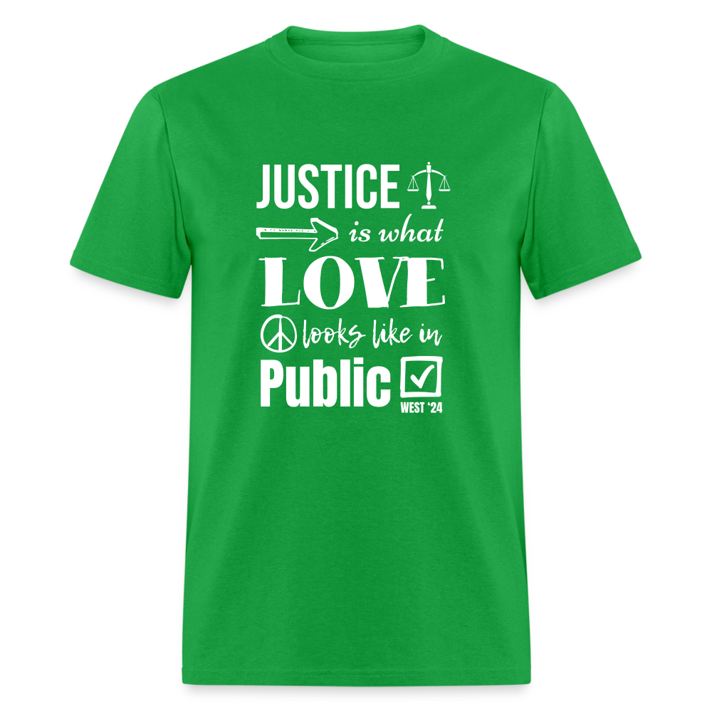 Unisex Classic Justice T-Shirt - bright green