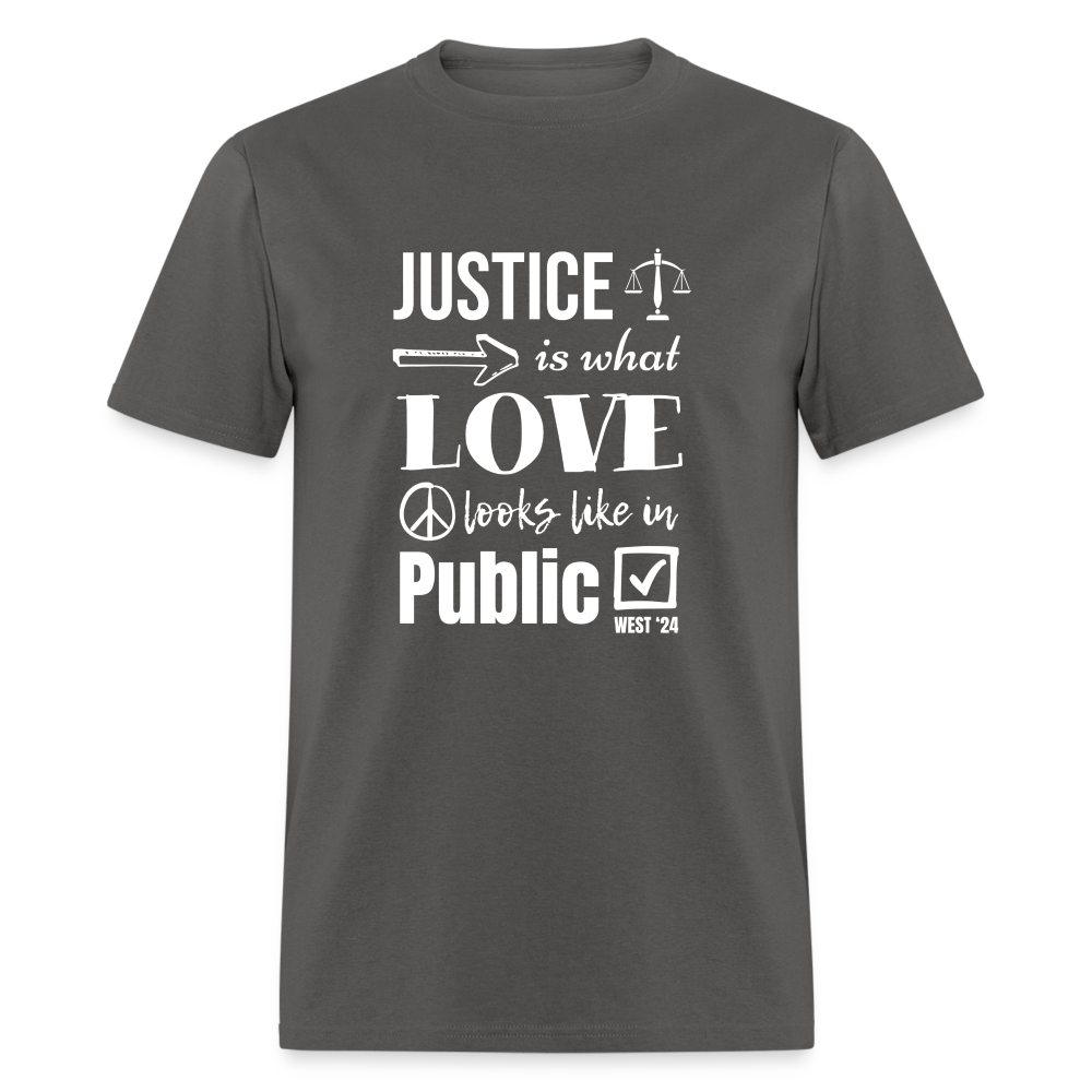 Unisex Classic Justice T-Shirt - charcoal