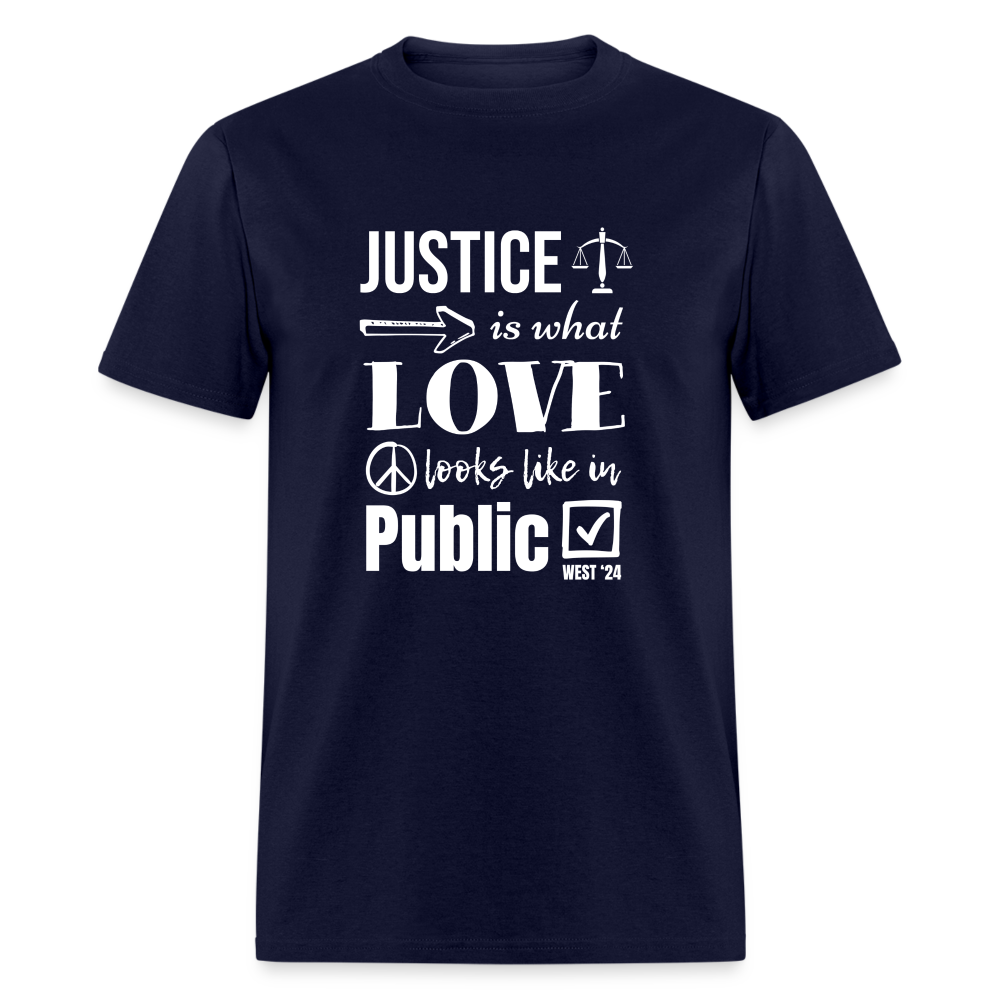 Unisex Classic Justice T-Shirt - navy