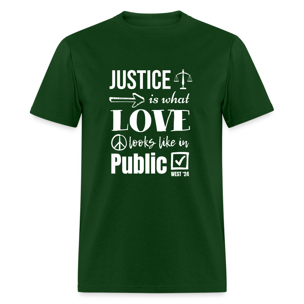 Unisex Classic Justice T-Shirt - forest green