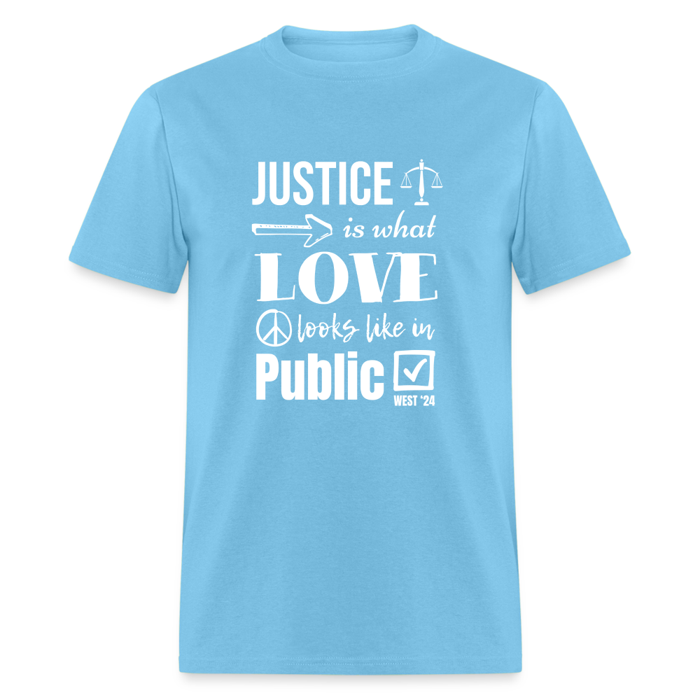 Unisex Classic Justice T-Shirt - aquatic blue