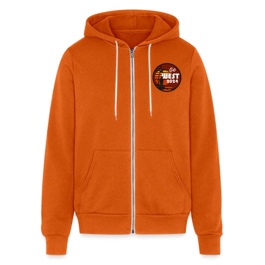Unisex Go West Full Zip Hoodie Bella + Canvas - autumn