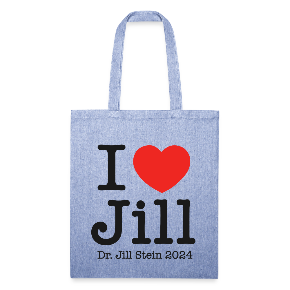 I Love Jill Recycled Tote Bag - light Denim