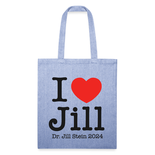I Love Jill Recycled Tote Bag - light Denim