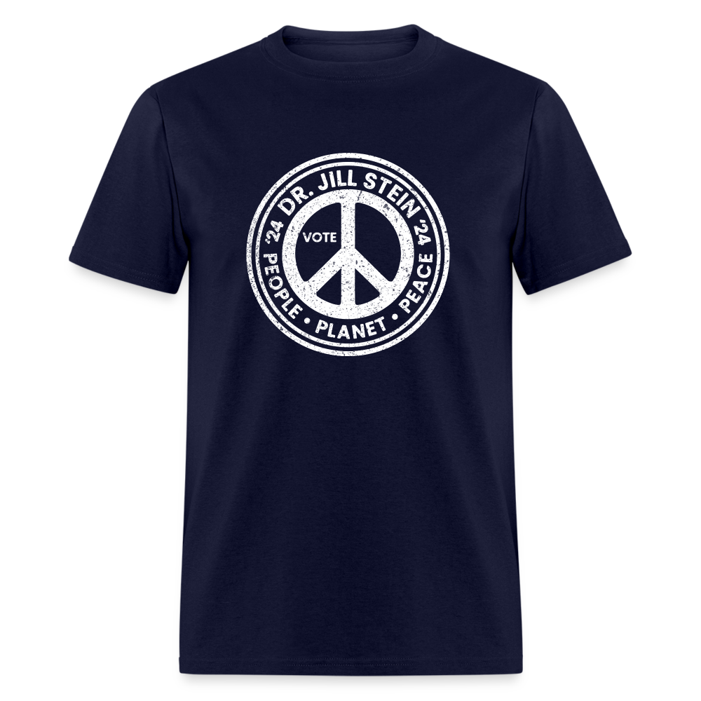 Jill Stein '24 Peace Unisex Classic T-Shirt - navy