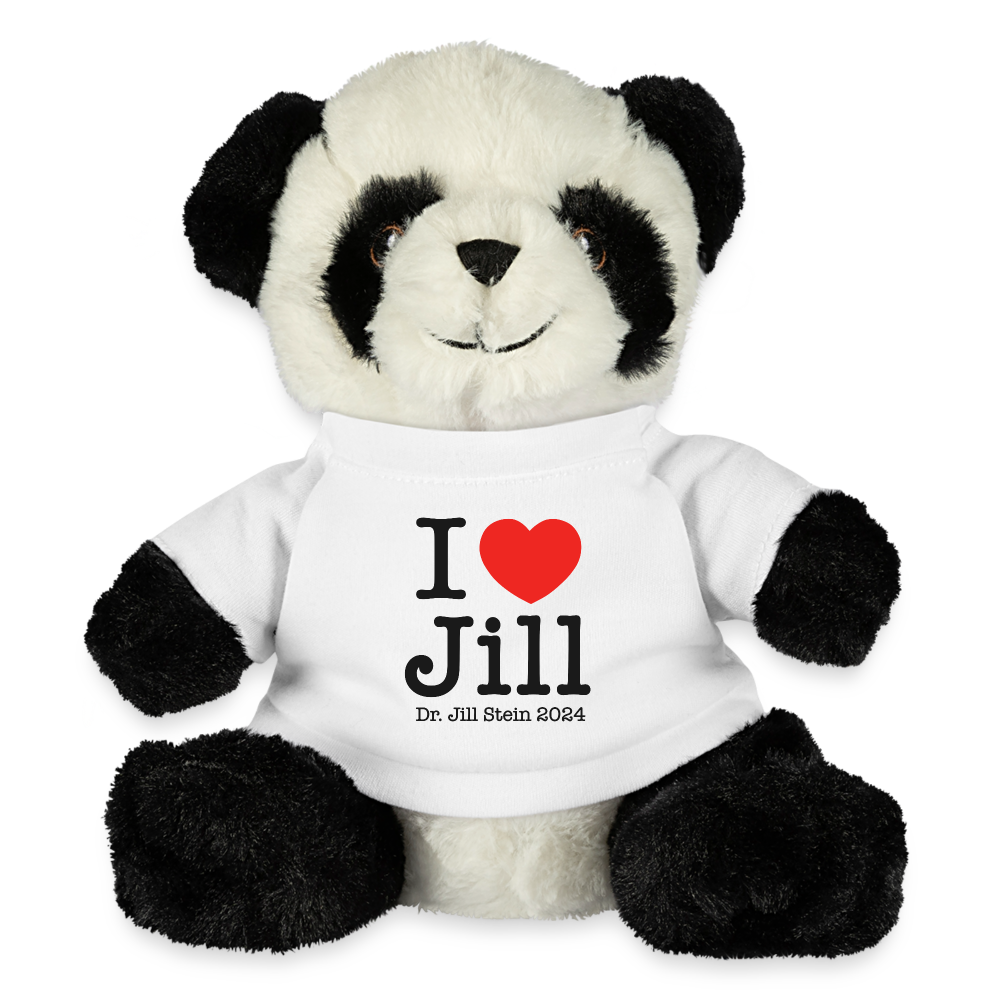 I Love Jill Panda Bear - white