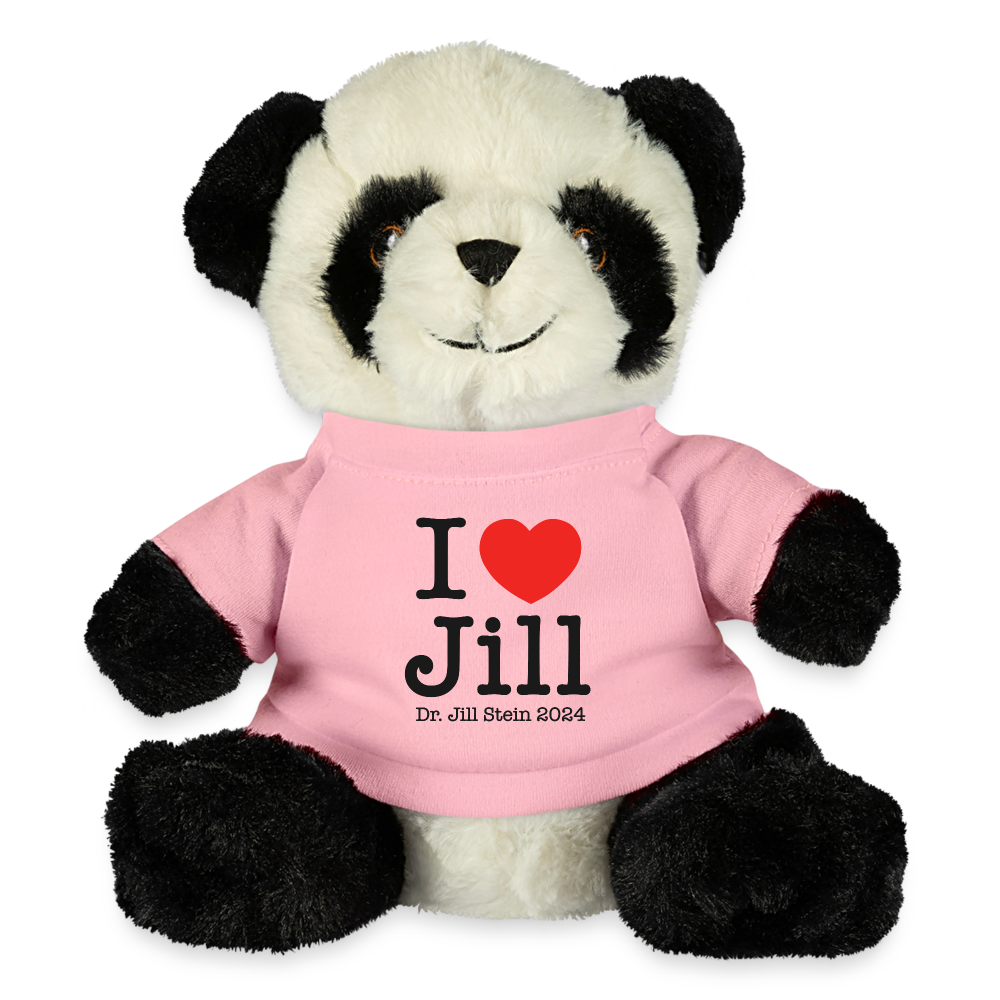 I Love Jill Panda Bear - petal pink