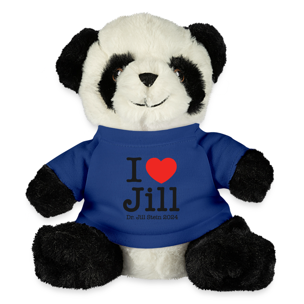 I Love Jill Panda Bear - royal blue
