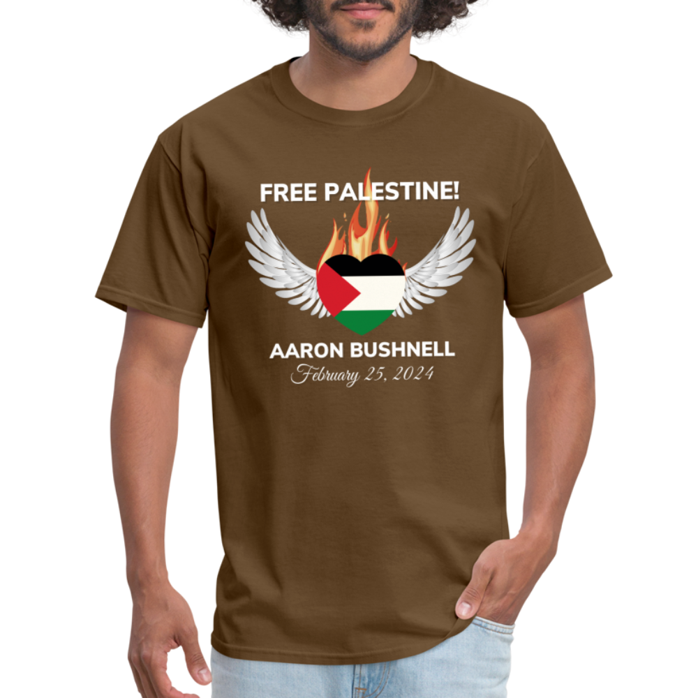 Aaron Bushnell Winged Heart Unisex Classic T-Shirt - brown