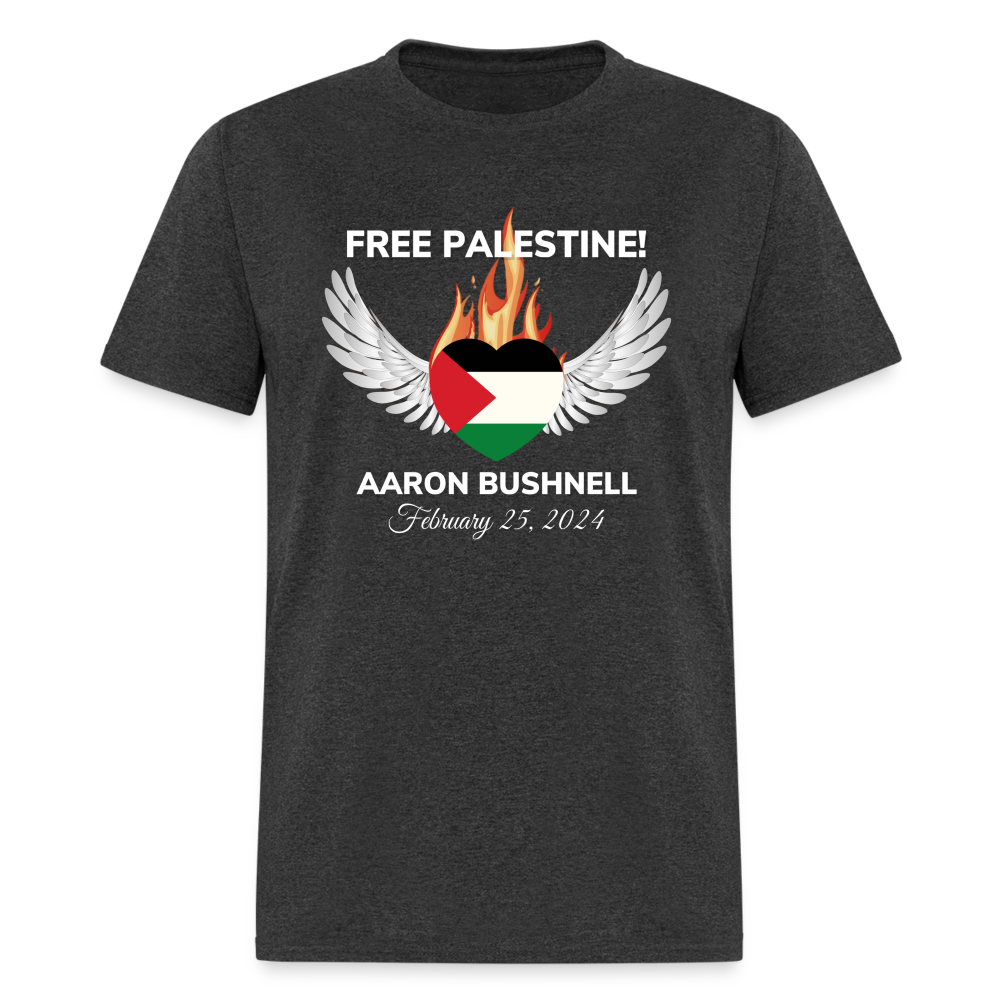 Aaron Bushnell Winged Heart Unisex Classic T-Shirt - heather black