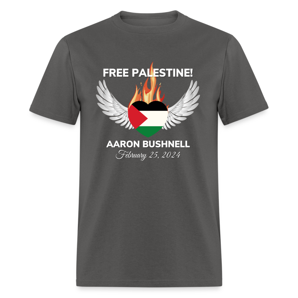 Aaron Bushnell Winged Heart Unisex Classic T-Shirt - charcoal