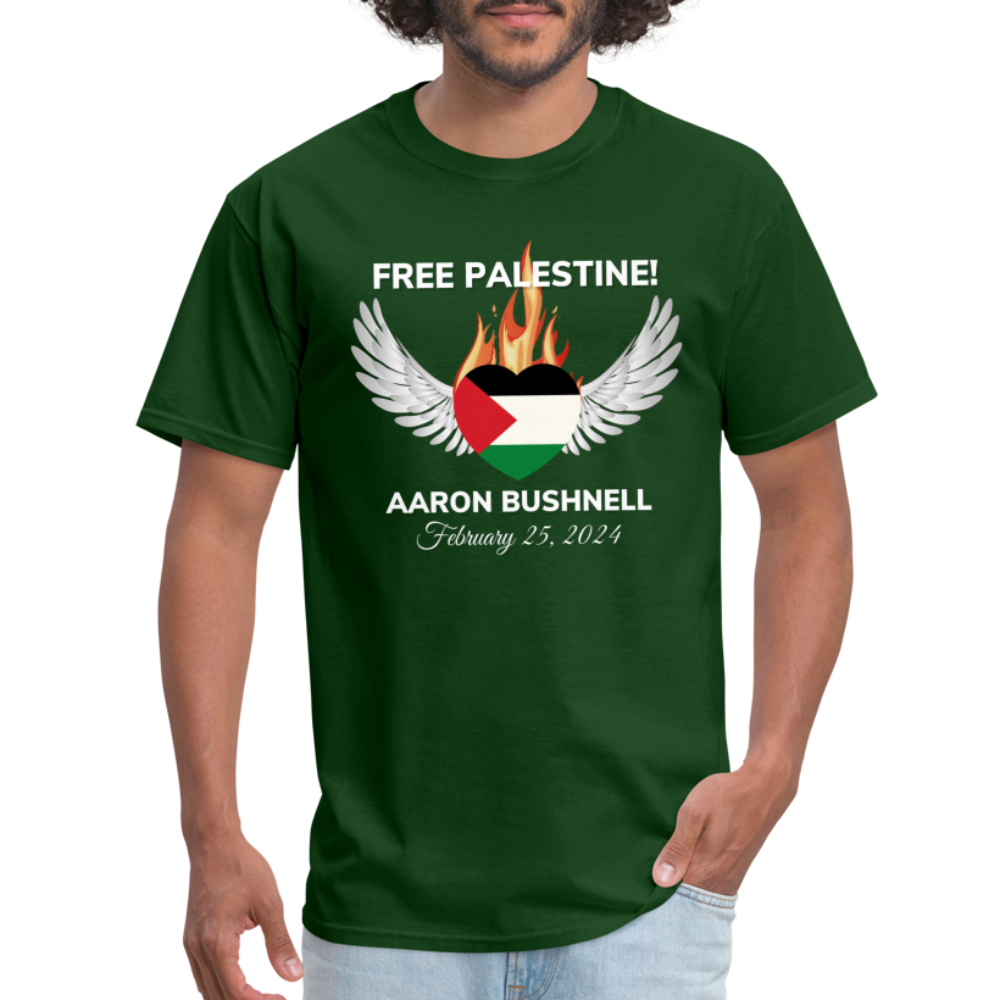 Aaron Bushnell Winged Heart Unisex Classic T-Shirt - forest green