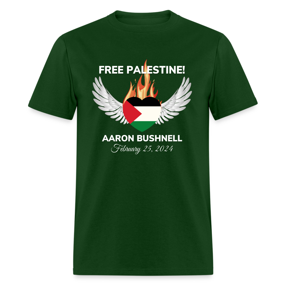 Aaron Bushnell Winged Heart Unisex Classic T-Shirt - forest green
