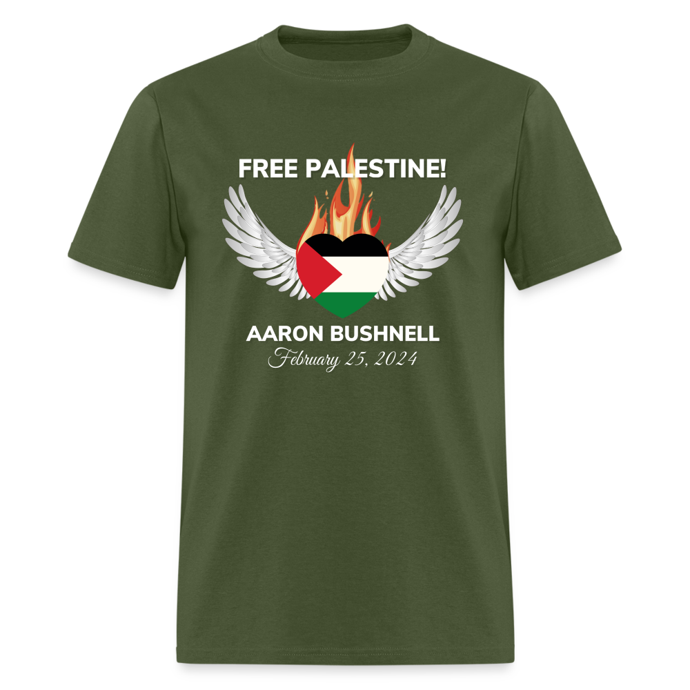 Aaron Bushnell Winged Heart Unisex Classic T-Shirt - military green