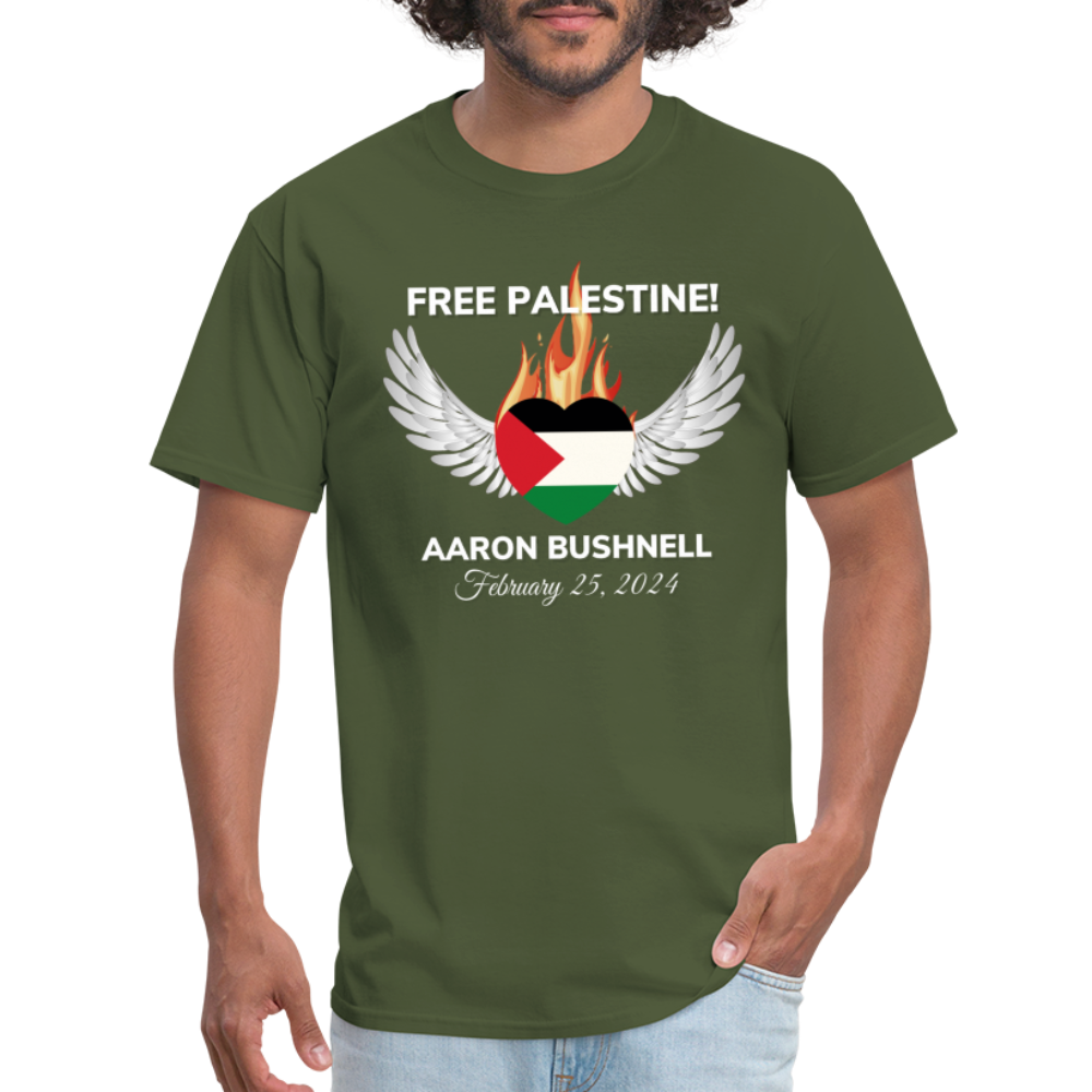 Aaron Bushnell Winged Heart Unisex Classic T-Shirt - military green