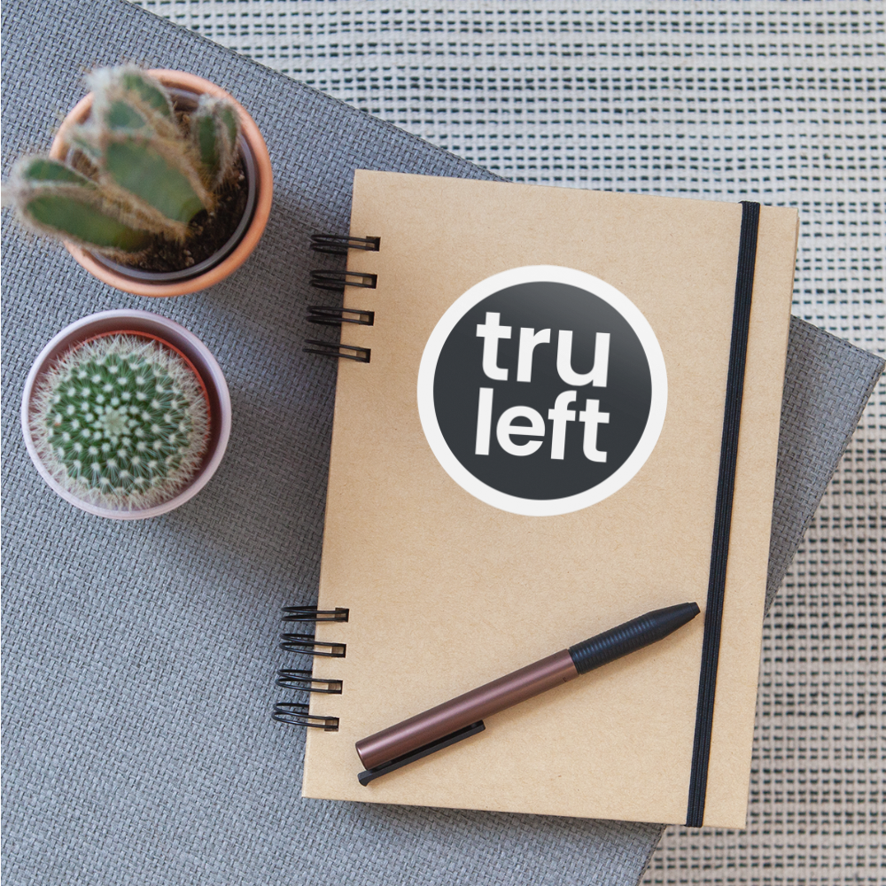 TruLeft Sticker - white matte