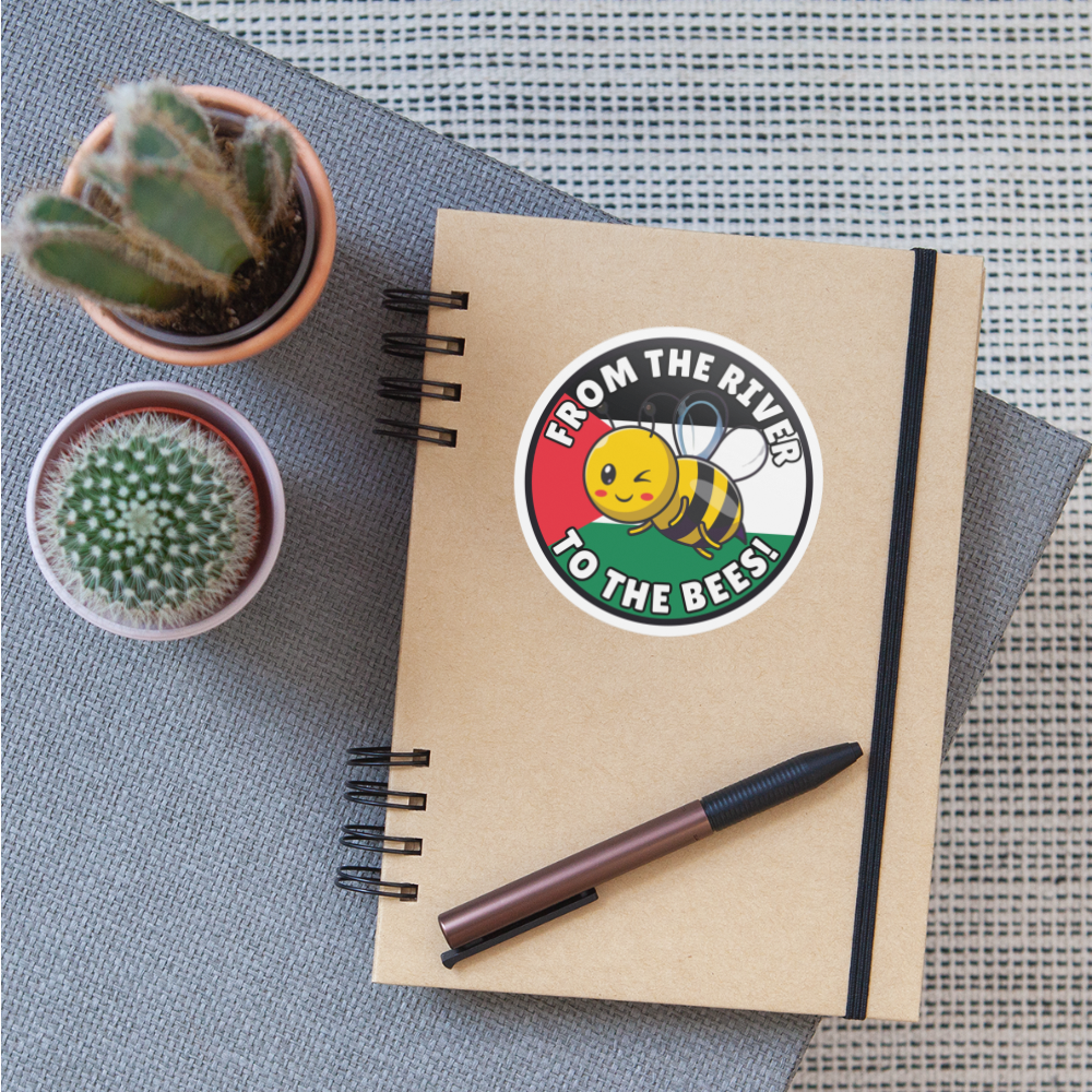 From The River to The Bees Sticker - white matte