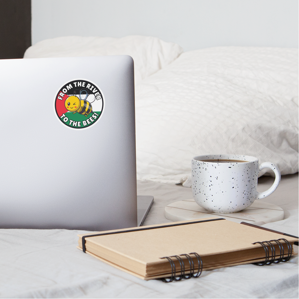 From The River to The Bees Sticker - white matte