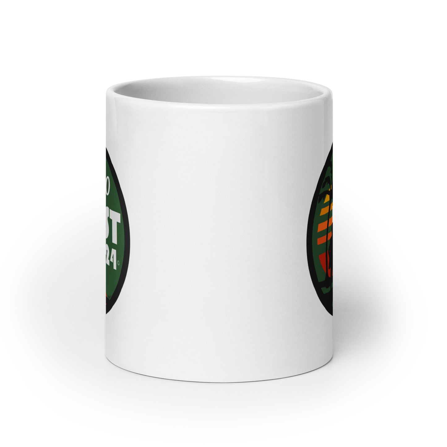 White Glossy Go West Mug